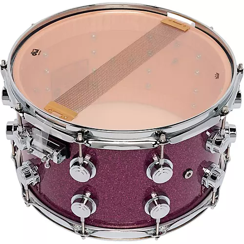 DW Collector's SSC Maple Finish Ply Snare Drum 14 x 6.5 in. White Glass Contrail Finish Ply - musicians--Friend