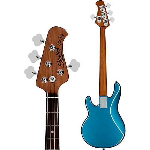 Sterling by Music Man StingRay Short-Scale Bass Guitar Toluca Lake Blue - musicians--Friend