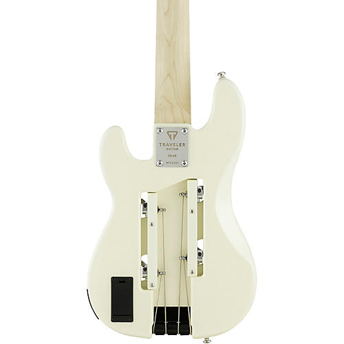 Traveler Guitar TB-4P Electric Travel Bass Pearl White - musicians--Friend