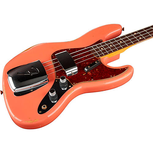 Fender Custom Shop Limited-Edition '60 Jazz Bass Relic Super Faded Aged Sonic Blue - musicians--Friend