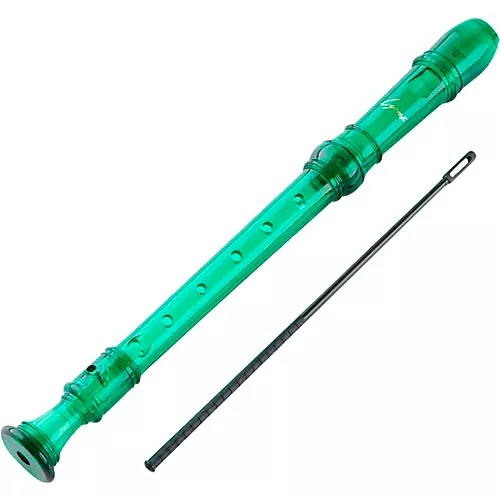 Lyons Premium 3-Piece Translucent Soprano Recorder Transparent Green - musicians--Friend