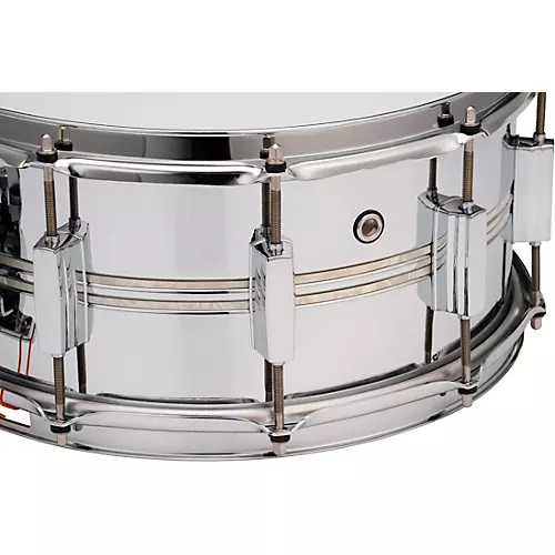 Pearl DuoLuxe Inlaid Snare 14 x 6.5 in. Chrome/Brass - musicians--Friend