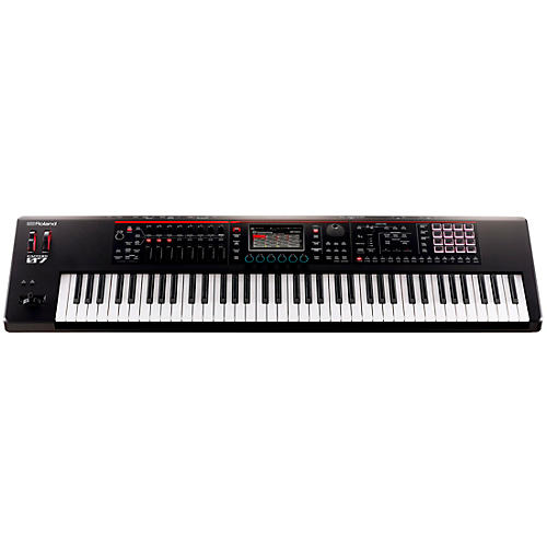 Roland FANTOM-07 Synthesizer With X-Stand, Sustain and Expression Pedal Plus Livewire Audio and MIDI Cables - musicians--Friend