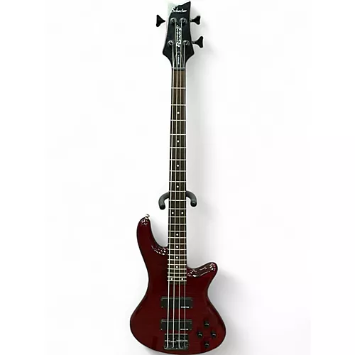 Used Schecter Guitar Research GRYPHON 4 Cherry Electric Bass Guitar Cherry - musicians--Friend