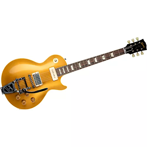 Gibson Custom M2M Murphy Lab Fifty-Five Les Paul Standard Bigsby Ultra Light Aged Electric Guitar Double Gold - musicians--Friend