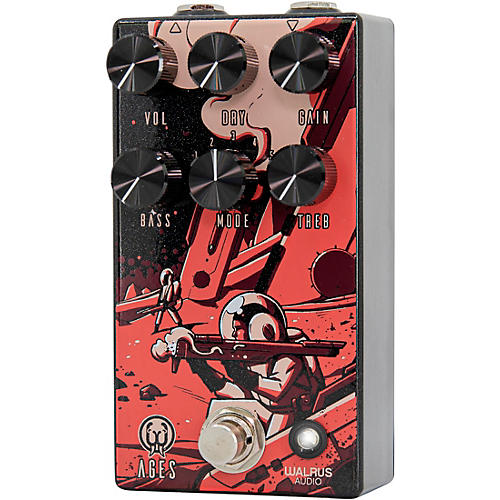 Walrus Audio Ages Overdrive Luna Series V2 Effects Pedal Metallic Black - musicians--Friend