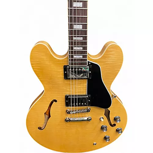 Used Gibson ES335 Figured Top Natural Hollow Body Electric Guitar Natural - musicians--Friend