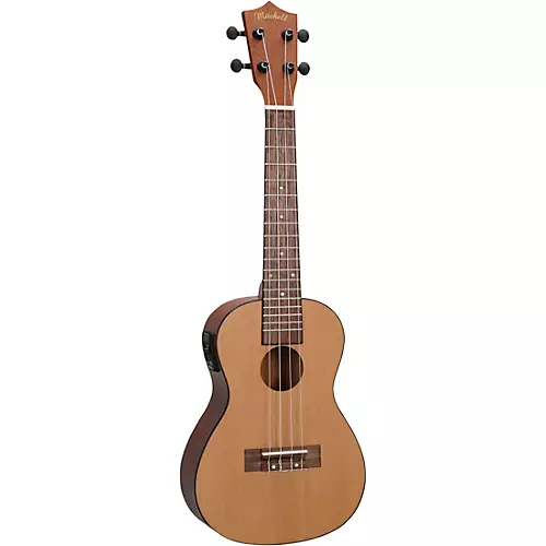 Mitchell MU50SE Acoustic-Electric Concert Ukulele With Solid Cedar Top Natural - musicians--Friend