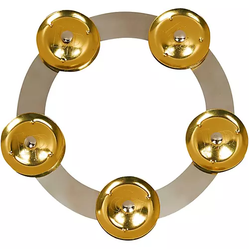 LP Tambo-Ring - Stainless Steel With Brass Jingles 6 in. - musicians--Friend