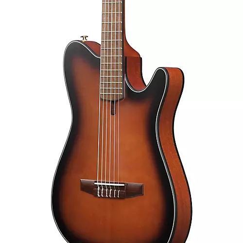 Ibanez FRH10N Nylon-String Acoustic-Electric Guitar Rose Gold Metallic Flat - musicians--Friend