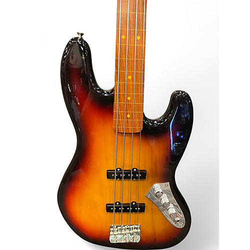 Used Fender Jaco Pastorius Signature Fretless Jazz Bass 3 Tone Sunburst Electric Bass Guitar 3 Tone Sunburst - musicians--Friend