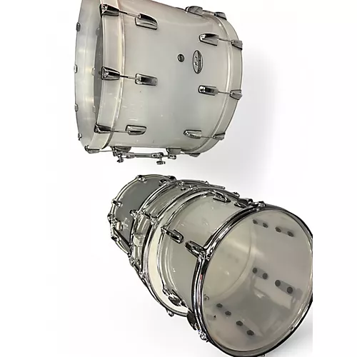 Used Pearl 4 Piece CRYTSAL BEAT FROST Drum Kit FROST - musicians--Friend
