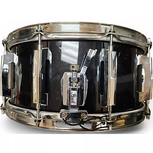 Used Pearl 6.5X14 Masters Studio Snare Black Drum Black 15 - musicians--Friend