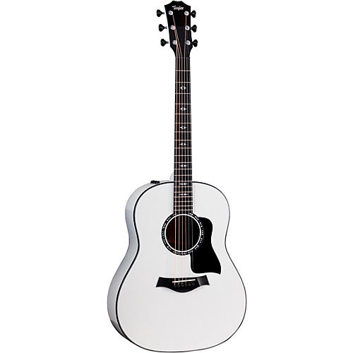 Taylor Custom Torrefied Sitka Spruce-Neo-Tropical Mahogany Grand Pacific Acoustic-Electric Guitar Pearl White - musicians--Friend