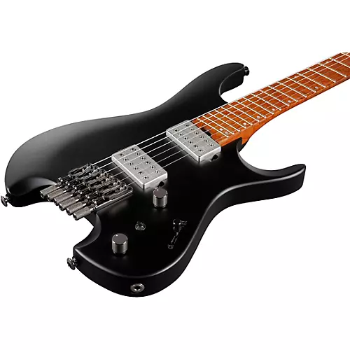 Ibanez QX52 Headless 6-String Electric Guitar Black Flat - musicians--Friend