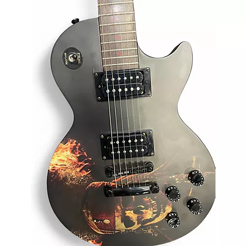 Used Epiphone Pirates of the Caribbean Black Solid Body Electric Guitar Black - musicians--Friend