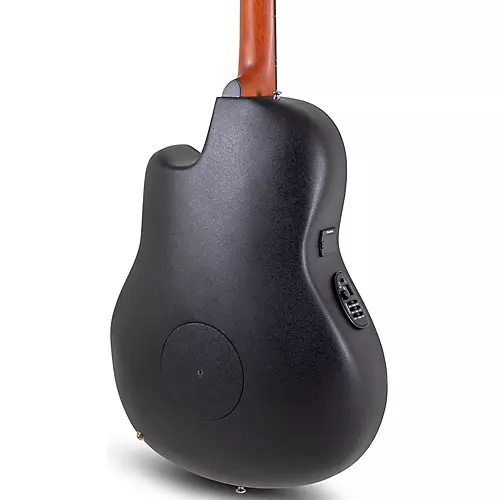 Ovation CE4412-5-G Celebrity Series Elite Mid-Depth 12-String Acoustic-Electric Guitar Black - musicians--Friend