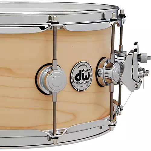 DW Collector's SSC Maple Satin Oil Snare Drum with Chrome Hardware 14 x 6.5 in. Natural - musicians--Friend