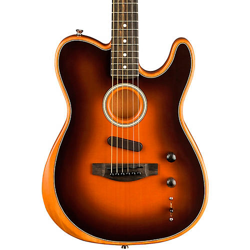 Fender American Acoustasonic Telecaster Ebony Fingerboard Acoustic-Electric Guitar Sunburst - musicians--Friend