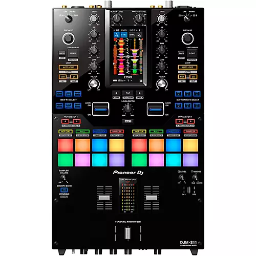 Pioneer DJ DJM-S11 2-Channel Battle Mixer for Serato DJ & rekordbox With Performance Pads - musicians--Friend