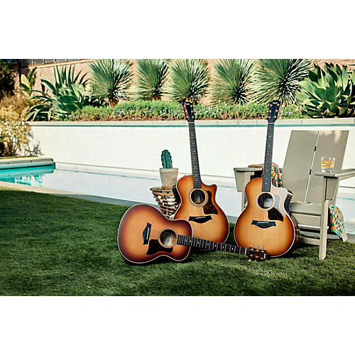 Taylor GS Mini-e Rosewood Sunset Blvd Acoustic-Electric Guitar Sunset Edgeburst - musicians--Friend