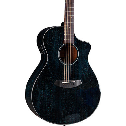 Breedlove Rainforest S African Mahogany Concert Acoustic-Electric Guitar Midnight Blue - musicians--Friend
