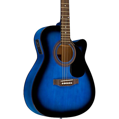 Rogue RA-090 Concert Cutaway Acoustic-Electric Guitar Mahogany - musicians--Friend