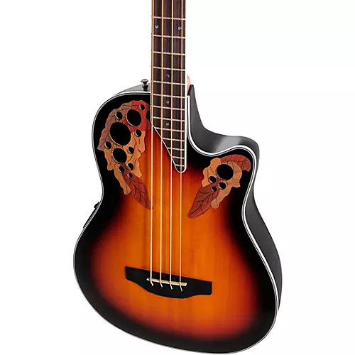 Ovation CEB44-1N-G Celebrity Elite Mid-Depth Acoustic-Electric Bass Guitar New England Burst - musicians--Friend