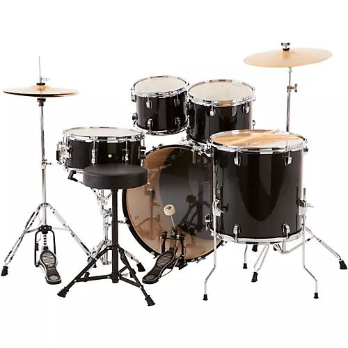 Ludwig BackBeat Complete 5-Piece Drum Set With Hardware and Cymbals Metallic Purple Mist - musicians--Friend
