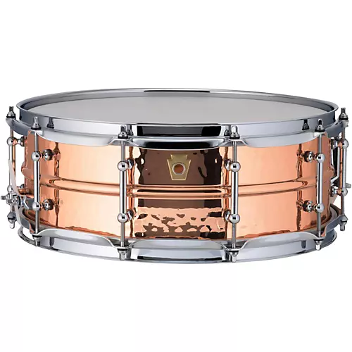 Ludwig Copper Phonic Hammered Snare Drum 14 x 5 in. Copper Finish with Imperial Lugs - musicians--Friend