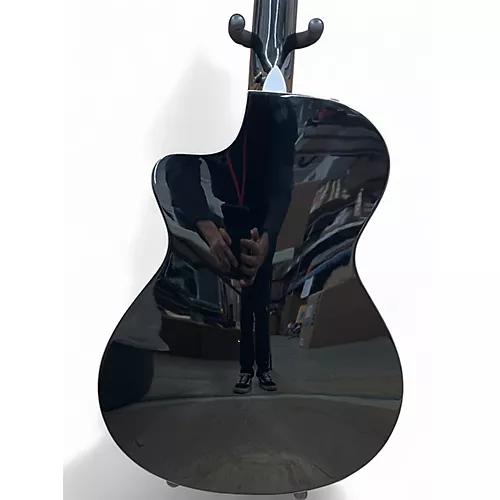 Used Taylor 212ce-N Black Limited Edition Classical Acoustic Electric Guitar Black Limited Edition - musicians--Friend