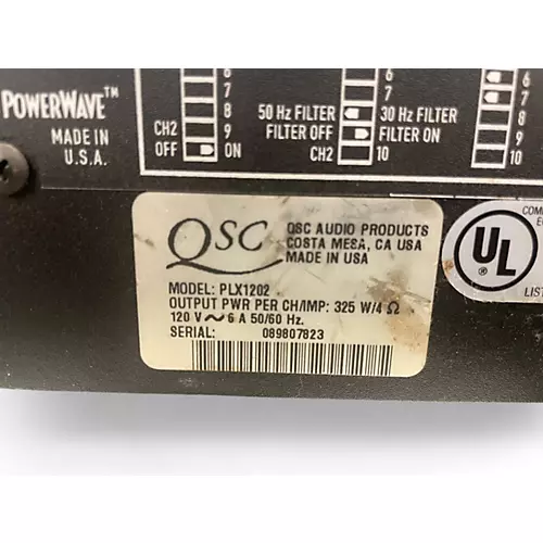Used QSC PLX1202 Power Amp - musicians--Friend