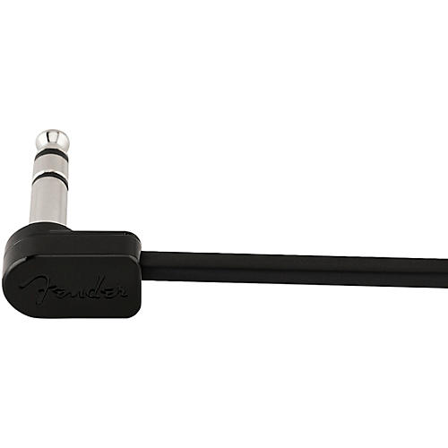 Fender Blockchain Straight to Angle Stereo Patch Cable 16 in. Black - musicians--Friend