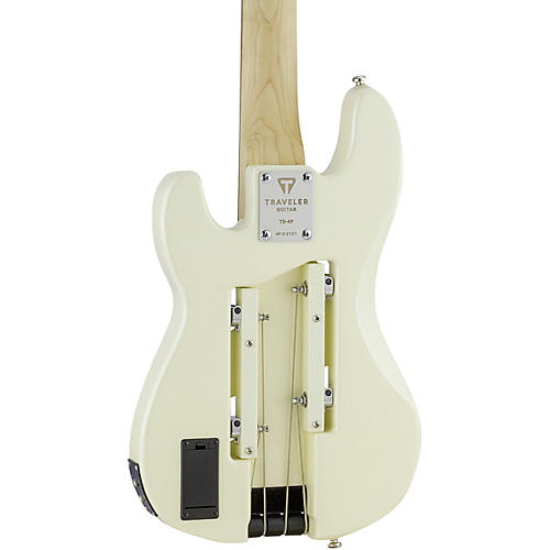Traveler Guitar TB-4P Electric Travel Bass Pearl White - musicians--Friend