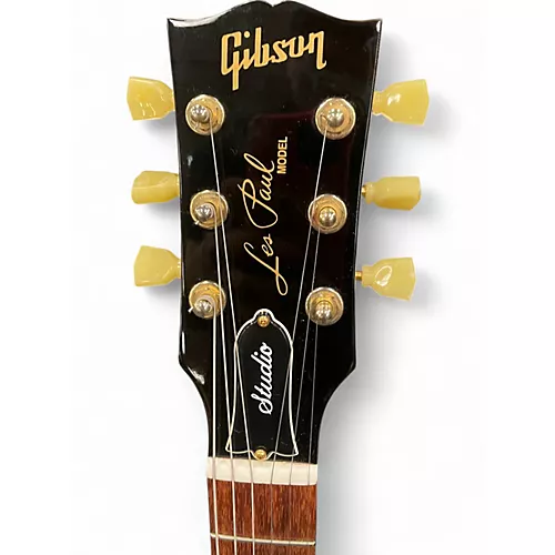 Used 2012 Gibson LES PAUL STUDIO Antique Ivory Solid Body Electric Guitar Antique Ivory - musicians--Friend