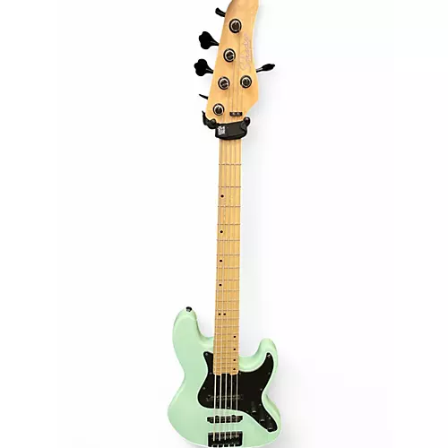 Used Schecter Guitar Research J5 Seafoam Green Electric Bass Guitar Seafoam Green - musicians--Friend