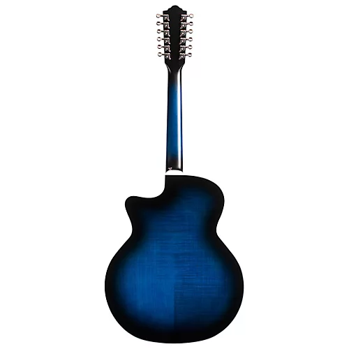 Guild F-2512CE Deluxe 12-String Cutaway Jumbo Acoustic-Electric Guitar Antique Burst - musicians--Friend