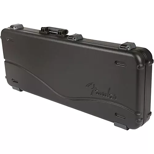 Fender Deluxe Molded ABS Strat/Tele Guitar Case Black Gray/Silver - musicians--Friend