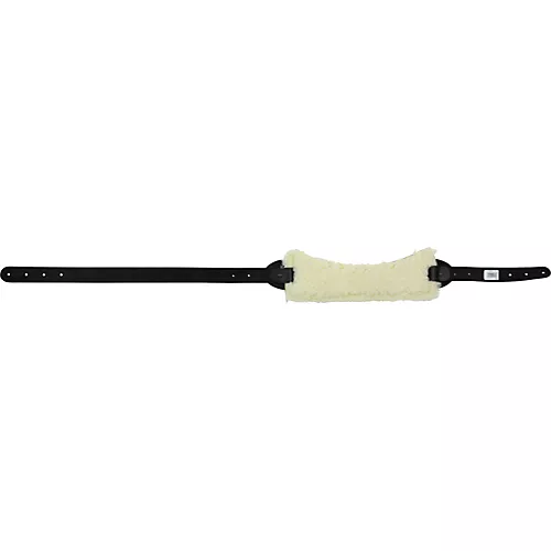 LM Products Leather Bass Strap with Extra Wide Pad Black - musicians--Friend