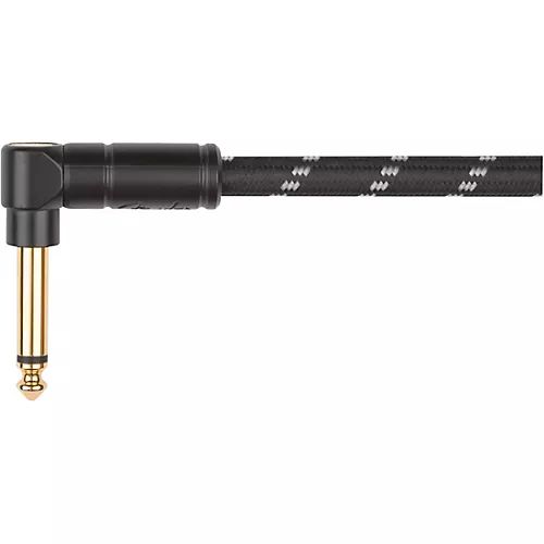 Fender Deluxe Series Straight to Angled Coiled Cable 30 ft. Black Tweed - musicians--Friend