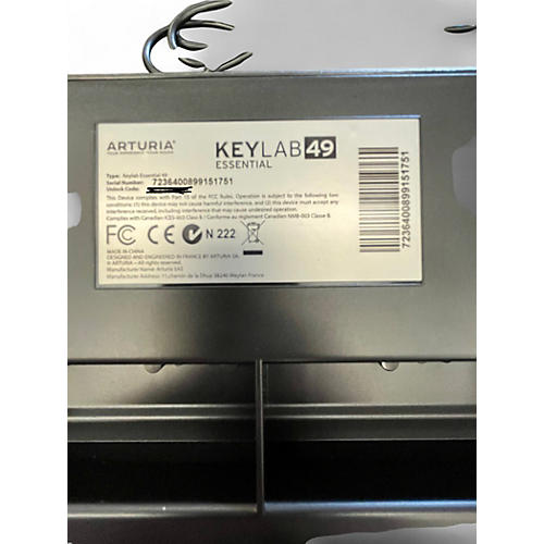Used 2023 Arturia Keylab Essential 49 MIDI Controller - musicians--Friend