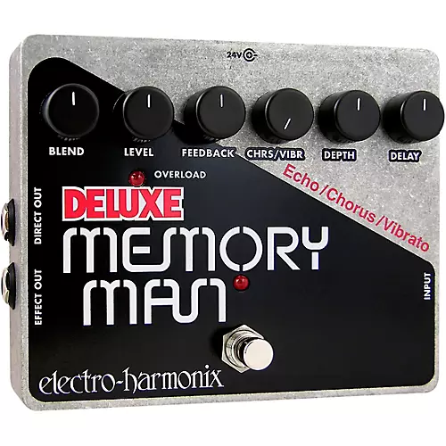 Electro-Harmonix Deluxe Memory Man XO Analog Delay Guitar Effects Pedal - musicians--Friend