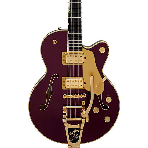 Gretsch Guitars Broadkaster Jr. LX Center Block with String-Thru Bigsby and Gold Hardware Electric Guitar Blackberry - musicians--Friend