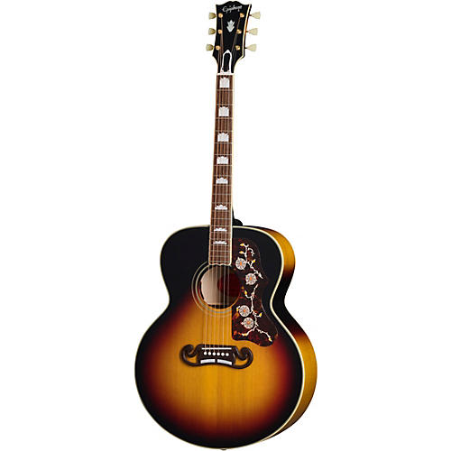 Epiphone Inspired by Gibson Custom 1957 SJ-200 Acoustic-Electric Guitar Antique Natural - musicians--Friend