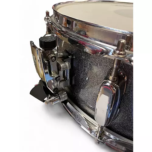 Used TAMA 14X5 Silverstar Snare Silver Sparkle Drum Silver Sparkle 210 - musicians--Friend