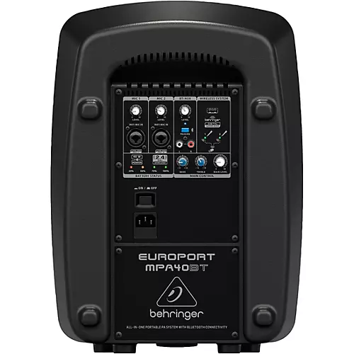 Behringer EUROPORT MPA440BT 40W Portable PA System - musicians--Friend