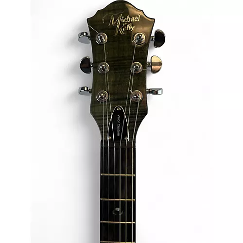 Used Michael Kelly VALOR CUSTOM LEFT HANDED Trans Black Electric Guitar Trans Black - musicians--Friend