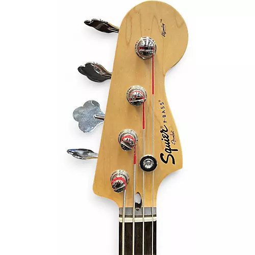 Used Squier Affinity Precision Bass Black Electric Bass Guitar Black - musicians--Friend
