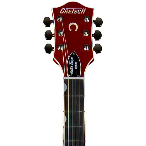 Gretsch Guitars G6120TFM-BSNV Brian Setzer Signature Nashville With Bigsby and Flame Maple Orange Stain - musicians--Friend