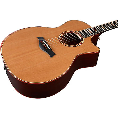 Taylor Custom Red Western Cedar-Red Ironbark Grand Auditorium Acoustic-Electric Guitar Red Mahogany - musicians--Friend